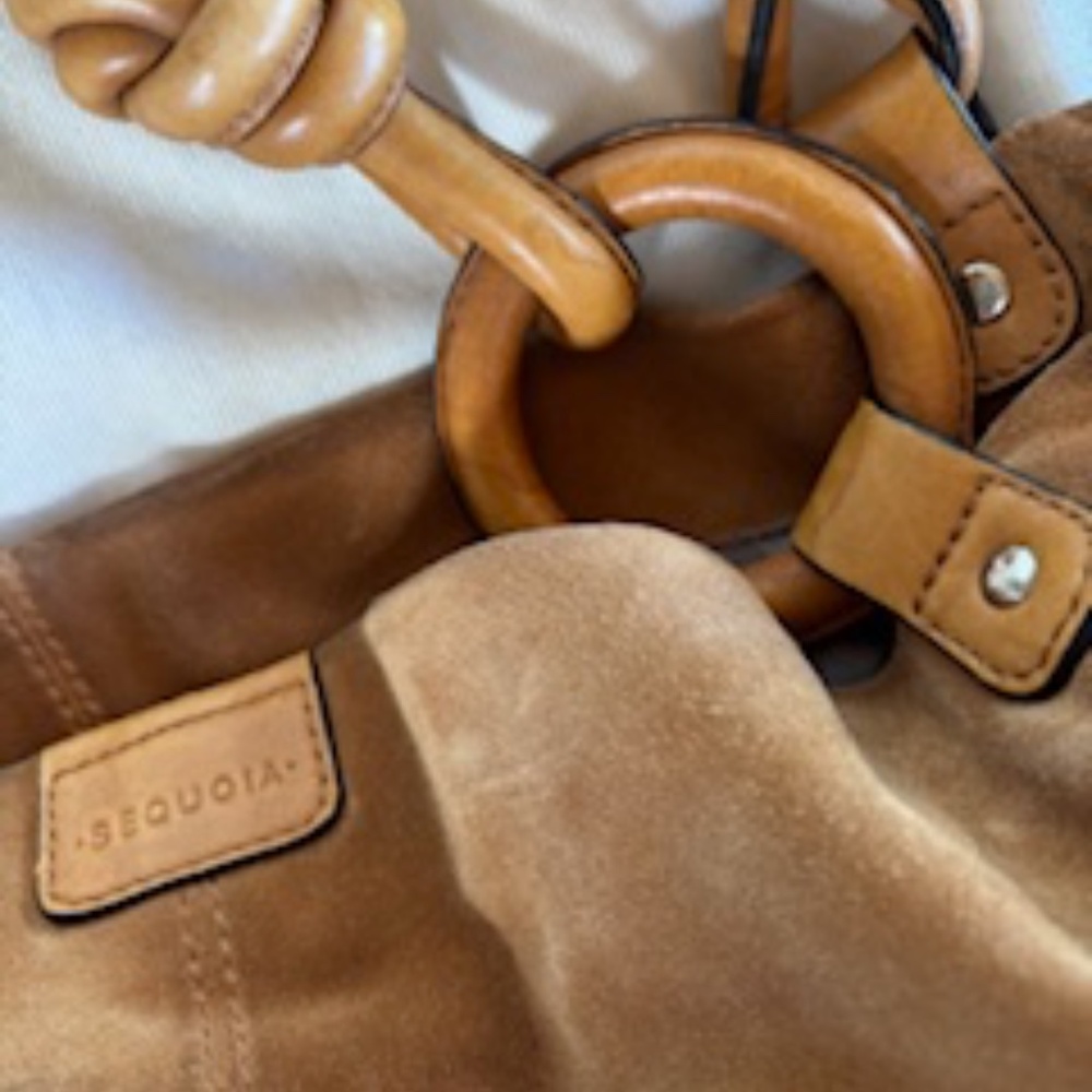 Sequoia camel suede -leather boho bag - Picture 3 of 8